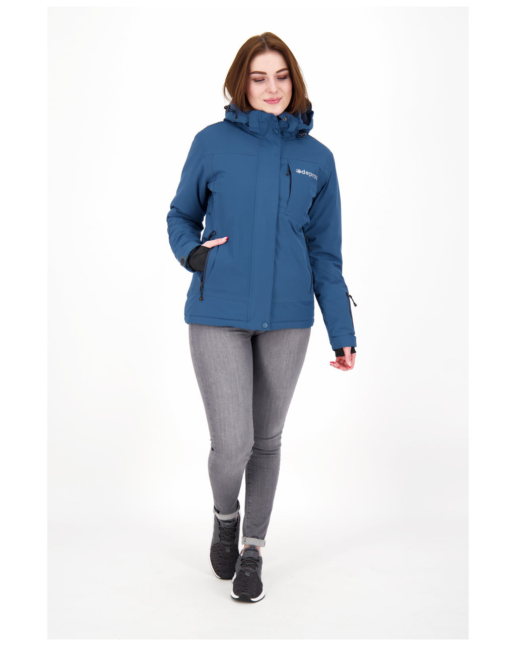 DEPROC Winterjacke MONTREAL LONG WMN Dark Navy