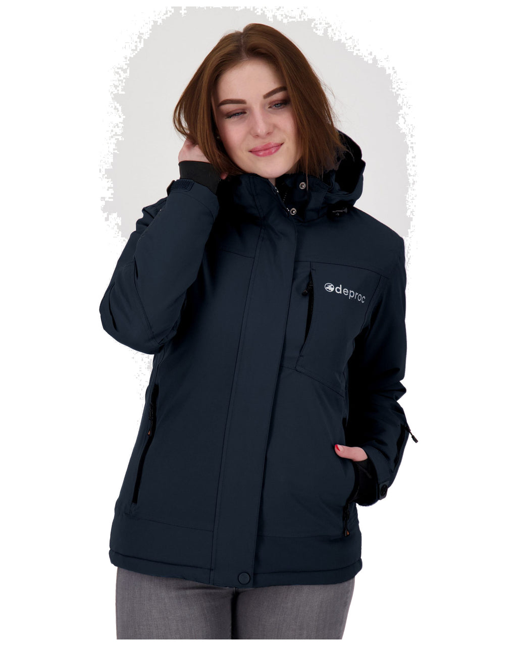 DEPROC Winterjacke MONTREAL LONG WMN Dark Navy