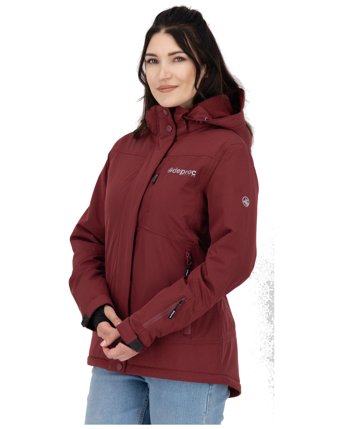DEPROC Winterjacke MONTREAL LONG WMN Wine