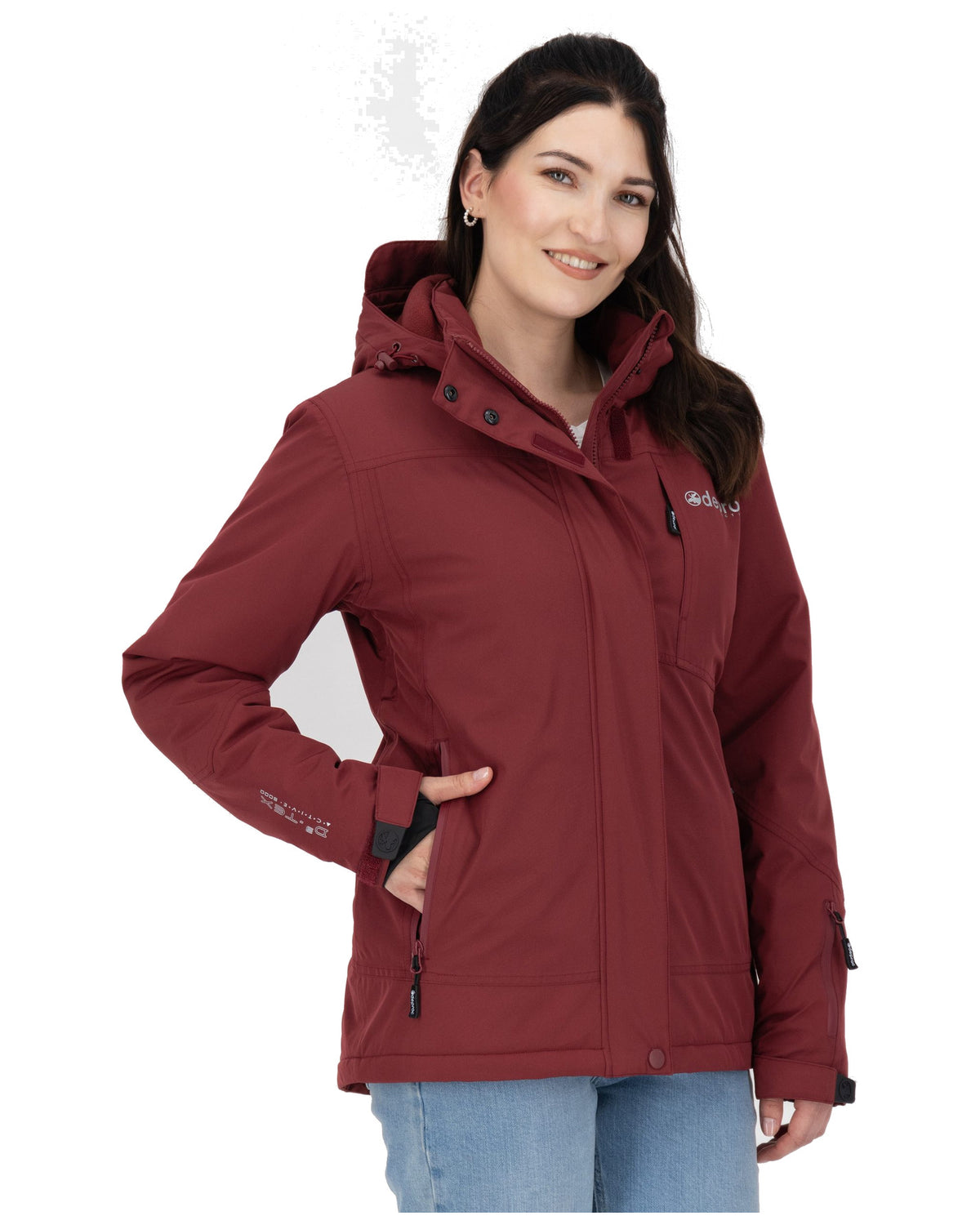DEPROC Winterjacke MONTREAL LONG WMN Wine