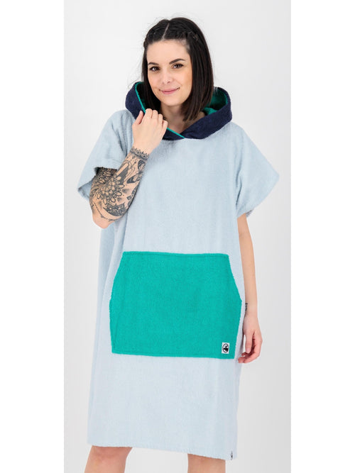 DEPROC ACTIVE Badeponcho PONCHINO HALIFAX WOMEN Hellblau