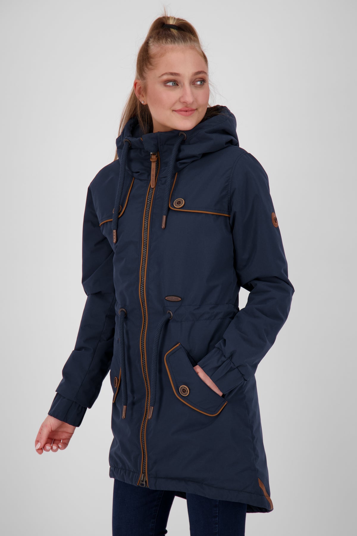 ALIFE & KICKIN Damen Parka Charlotte III Navy - 2