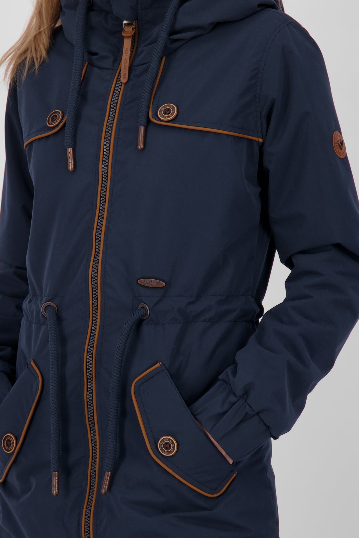 ALIFE & KICKIN Damen Parka Charlotte III Navy - 4