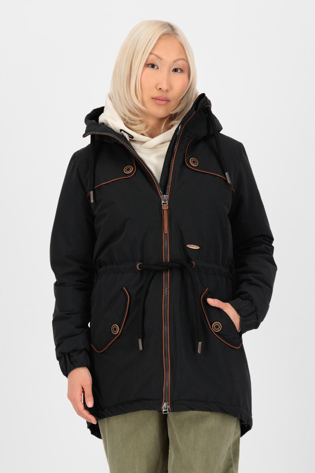 ALIFE & KICKIN Damen Parka Charlotte III Schwarz (black)