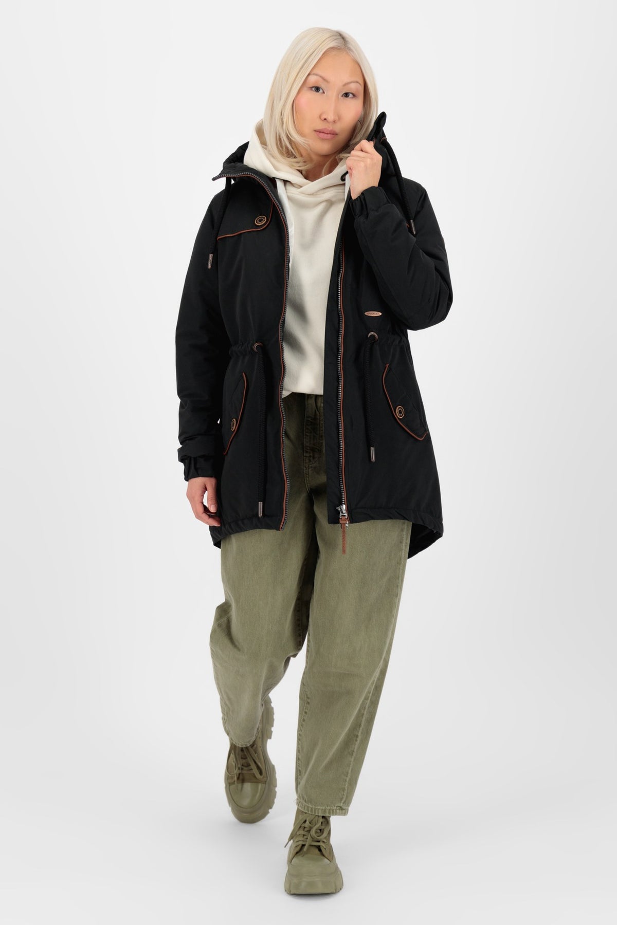 ALIFE & KICKIN Damen Parka Charlotte III Schwarz (black) - 5