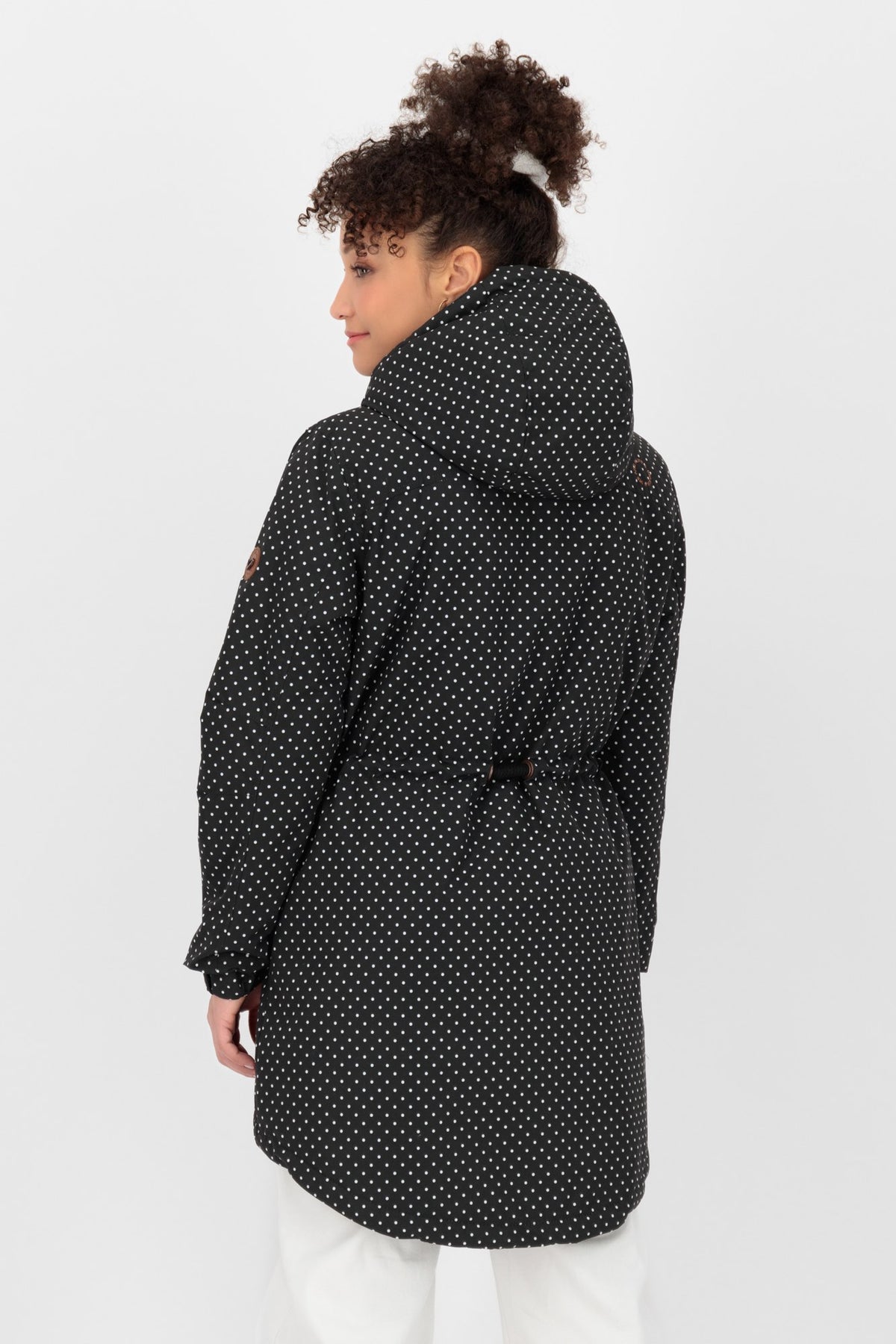 ALIFE & KICKIN Damen Parka Charlotte III Schwarz gepunktet (black dots) - 3