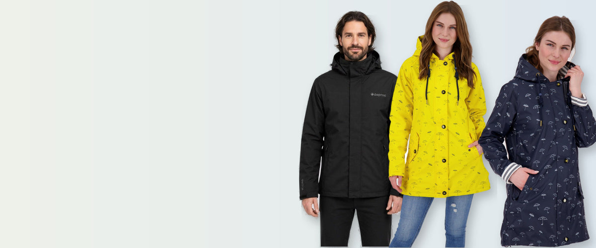 Regenbekleidung für Damen und Herren – Regenjacken, Regenmäntel, Friesennerz