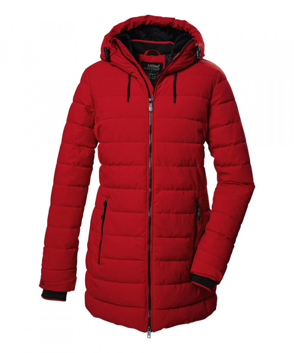 KILLTEC Steppparka KOW 55 WMN QLTD PRK Dunkelrot
