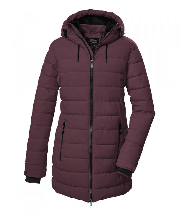 KILLTEC Steppparka KOW 55 WMN QLTD PRK Dunkel mauve