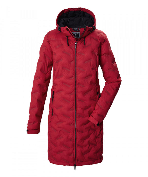 KILLTEC Steppparka KOW 54 WMN QLTD PRK Dunkelrot