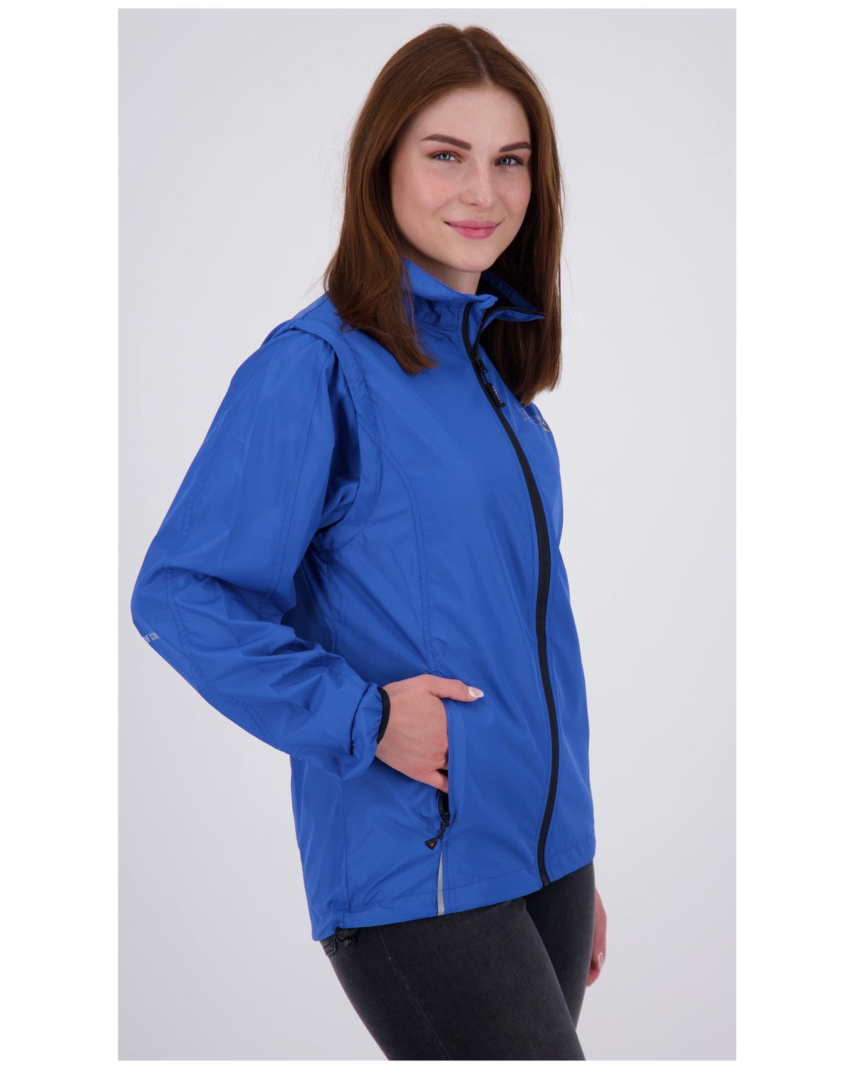 DEPROC Übergangsjacke HAMTON XLIGHT WOMEN mit abnehmbaren Ärmeln Royalblau
