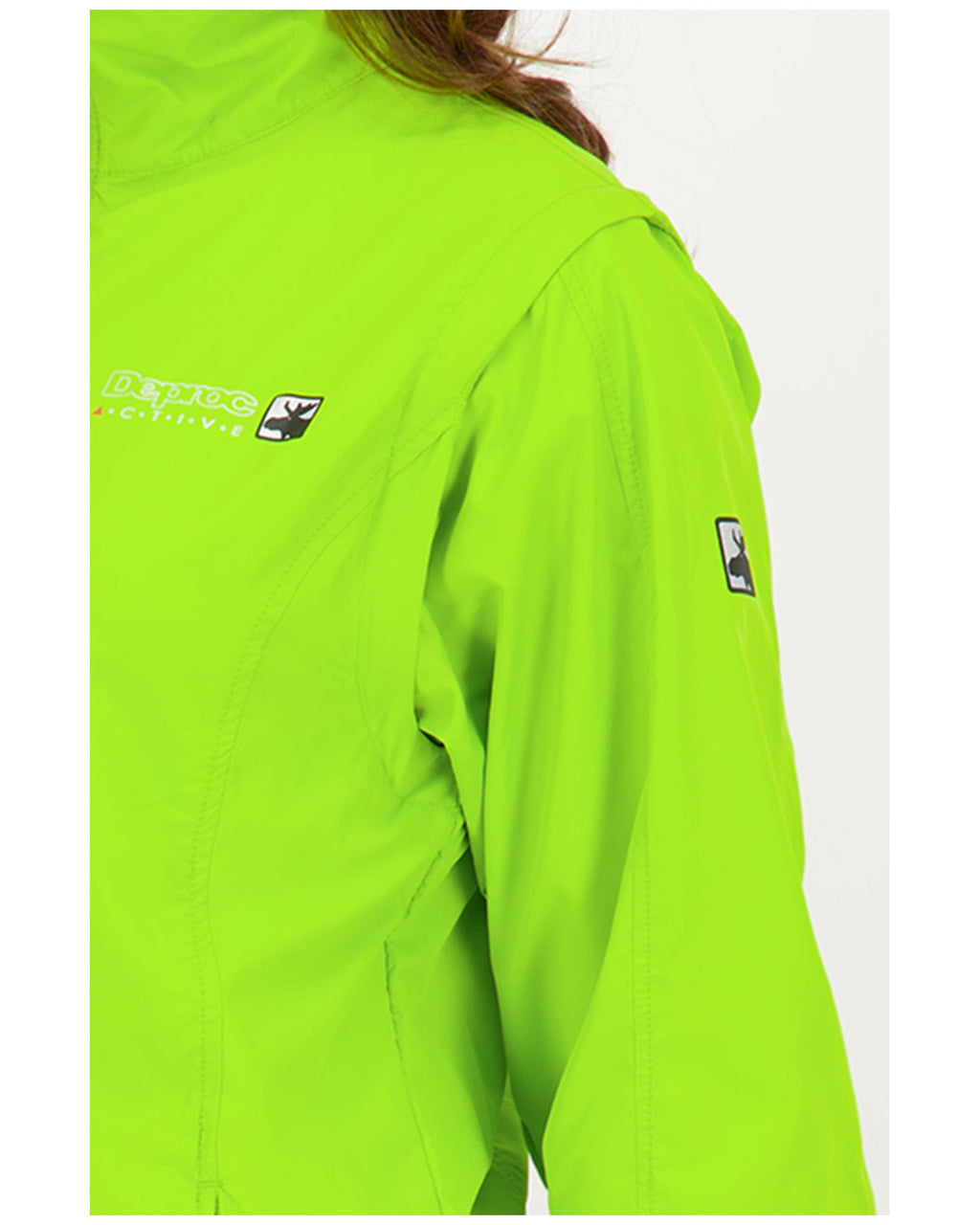 DEPROC Übergangsjacke HAMTON XLIGHT WOMEN mit abnehmbaren Ärmeln Limette