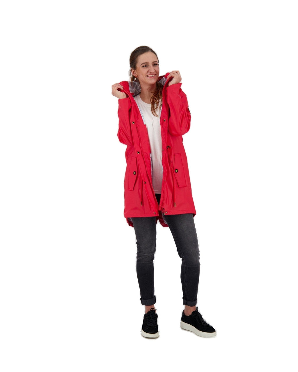 Regenparka #ankerglutliebe Rot
