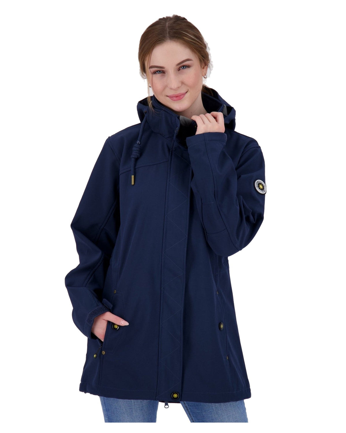 Softshellmantel #ankerglutbrise Navy