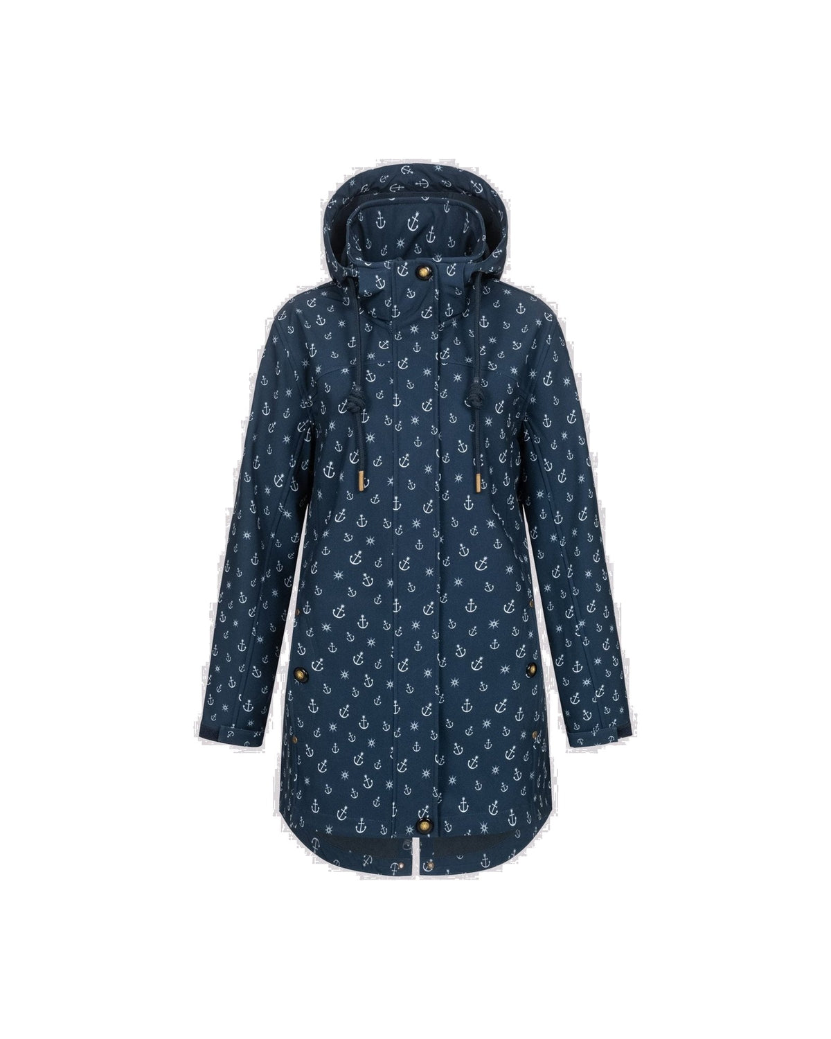 Softshellmantel #ankerglutschein Navy