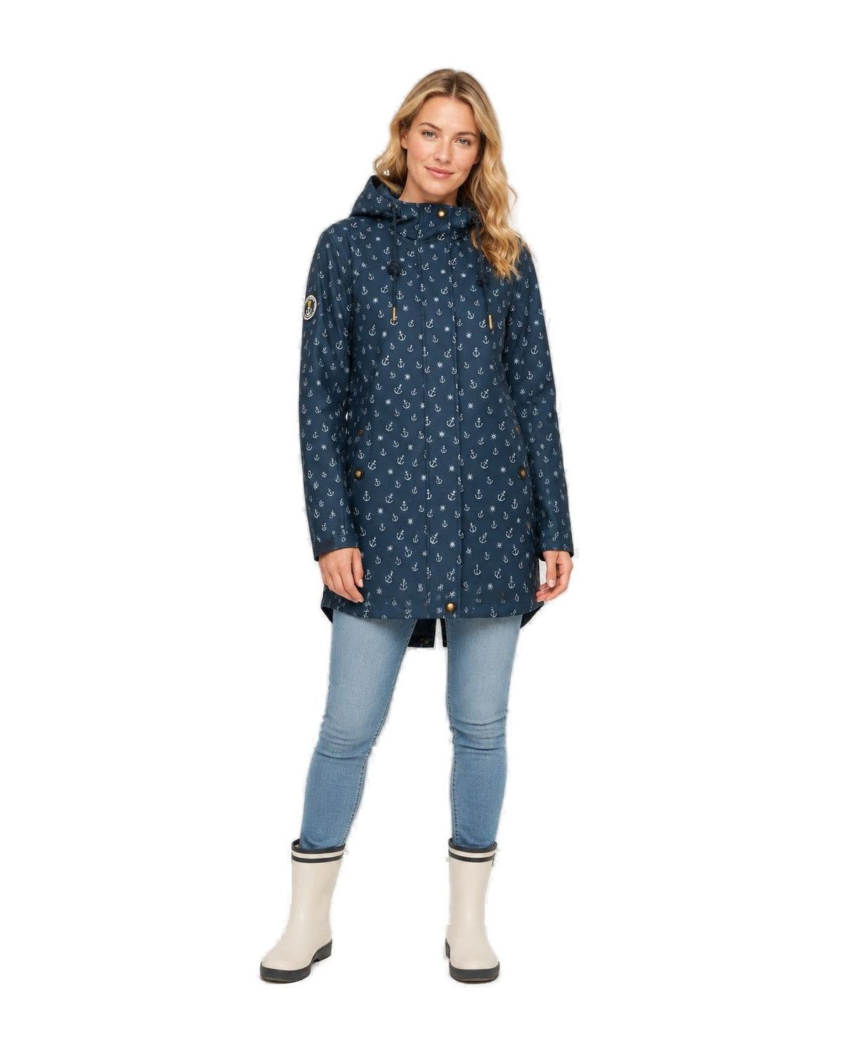 Softshellmantel #ankerglutschein Navy