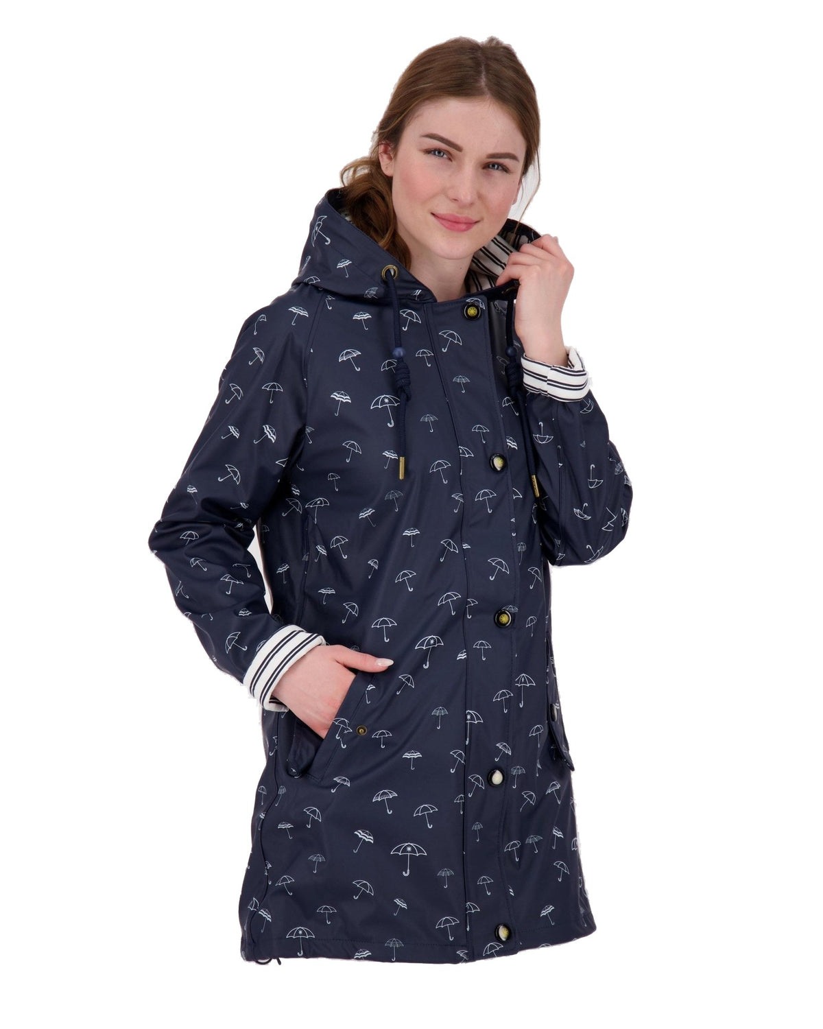 Regenmantel #ankerglutbucht Navy