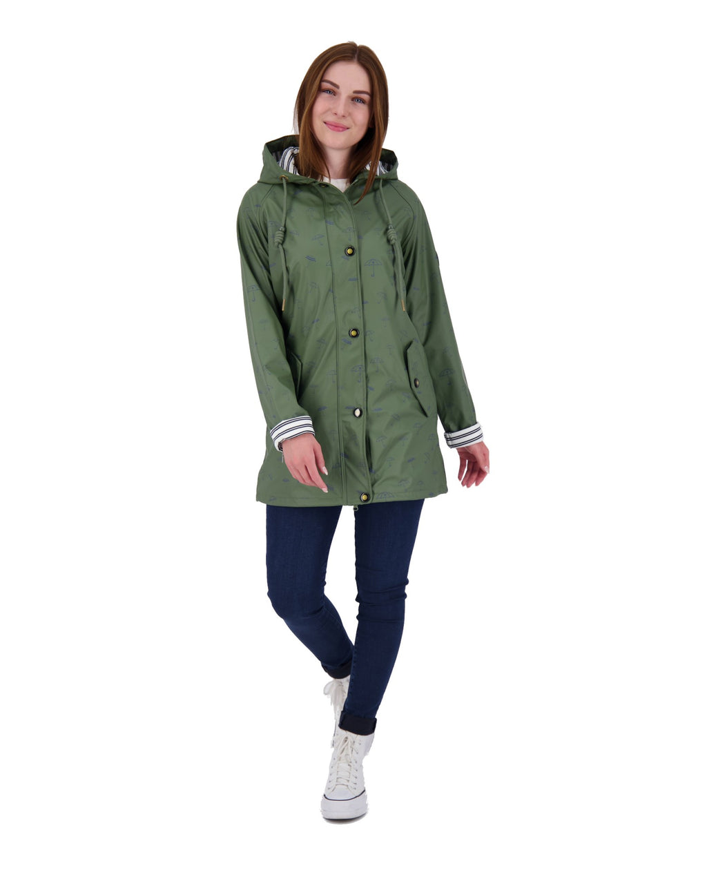 Regenmantel #ankerglutbucht Olive