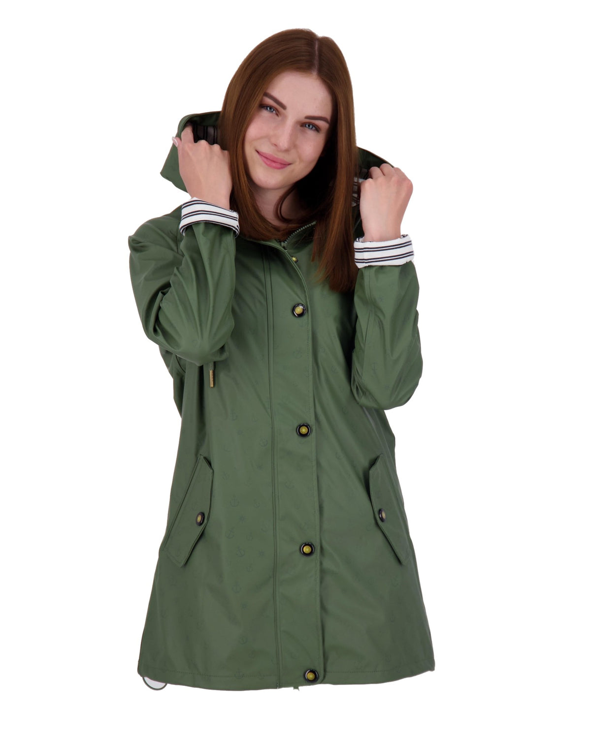 Regenmantel #ankerglutzauber Olive