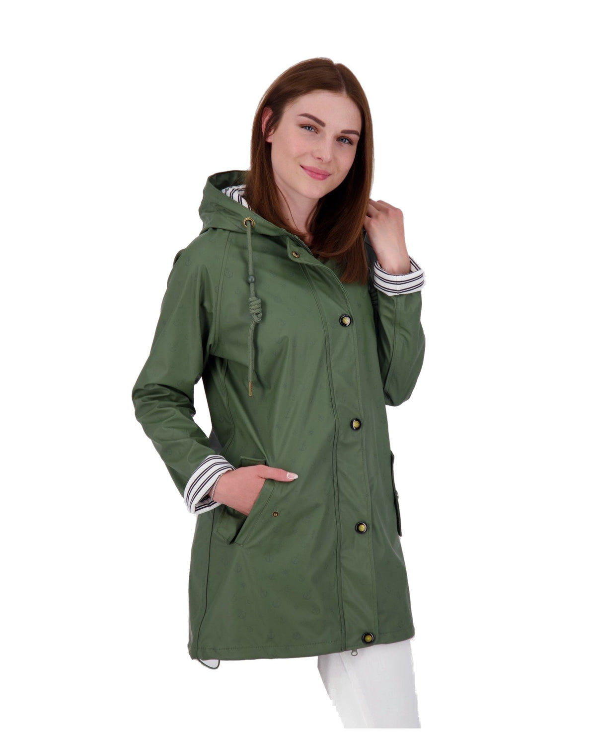 Regenmantel #ankerglutzauber Olive