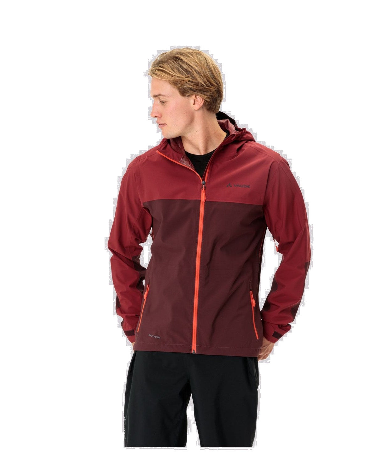 VAUDE Men's MOAB Rain Jacke Weinrot