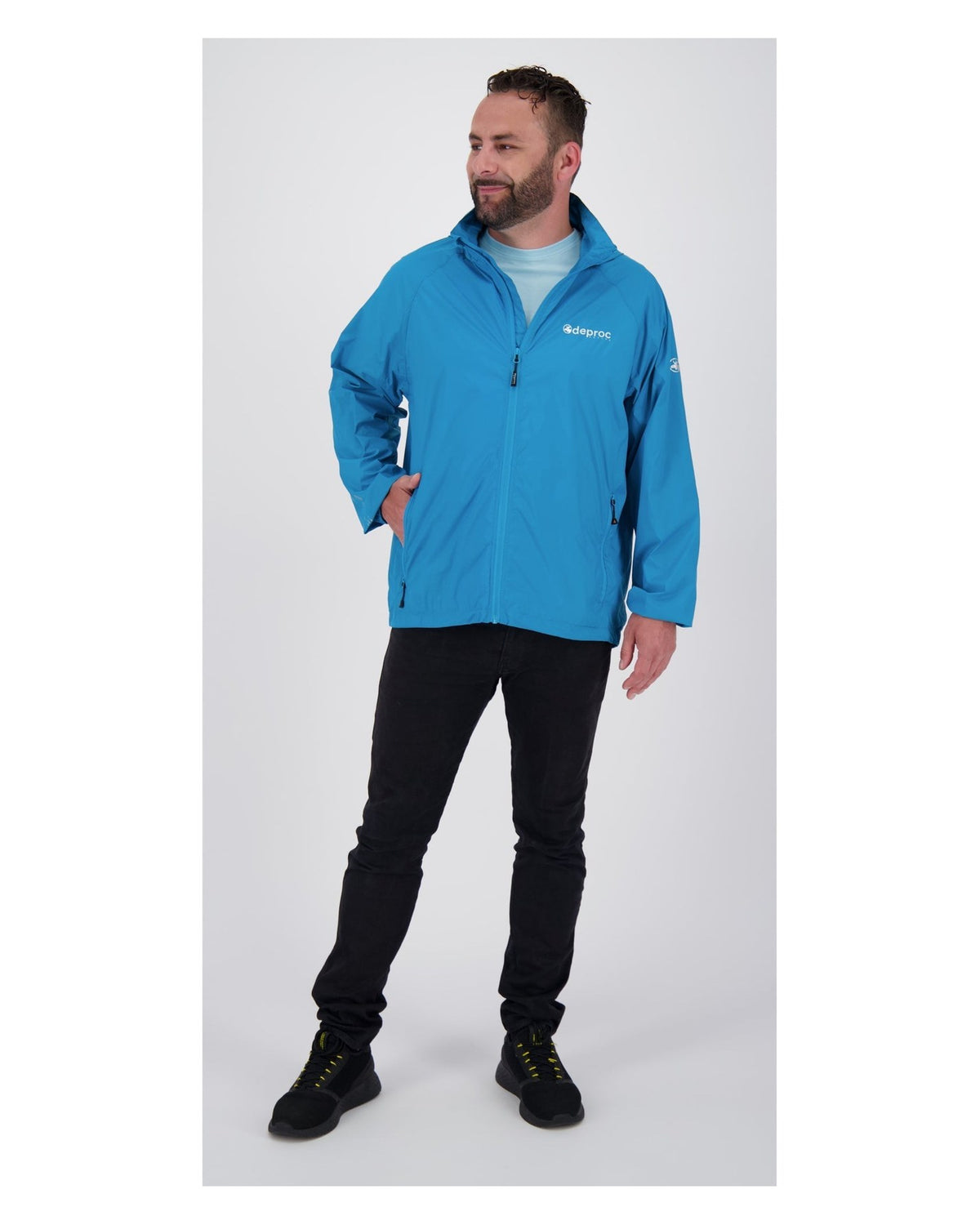 DEPROC Regenjacke ROBSON MEN II Hellpetrol