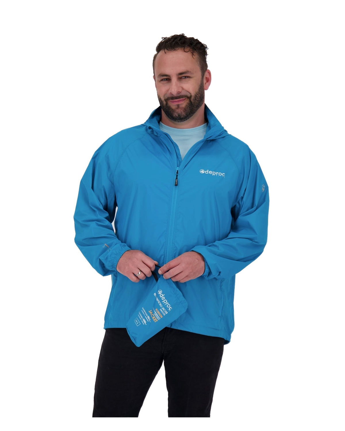DEPROC Regenjacke ROBSON MEN II Hellpetrol