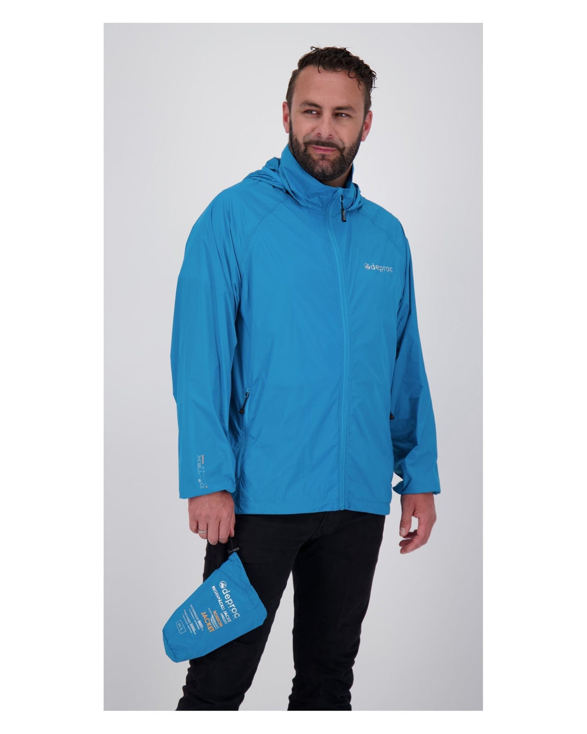 DEPROC Regenjacke ROBSON MEN II Hellpetrol