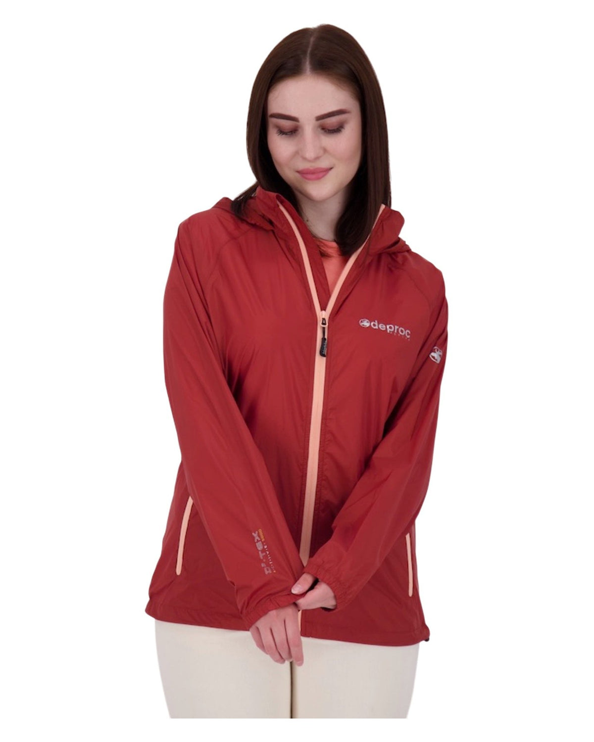 DEPROC Regenjacke ROBSON WOMEN II Weinrot