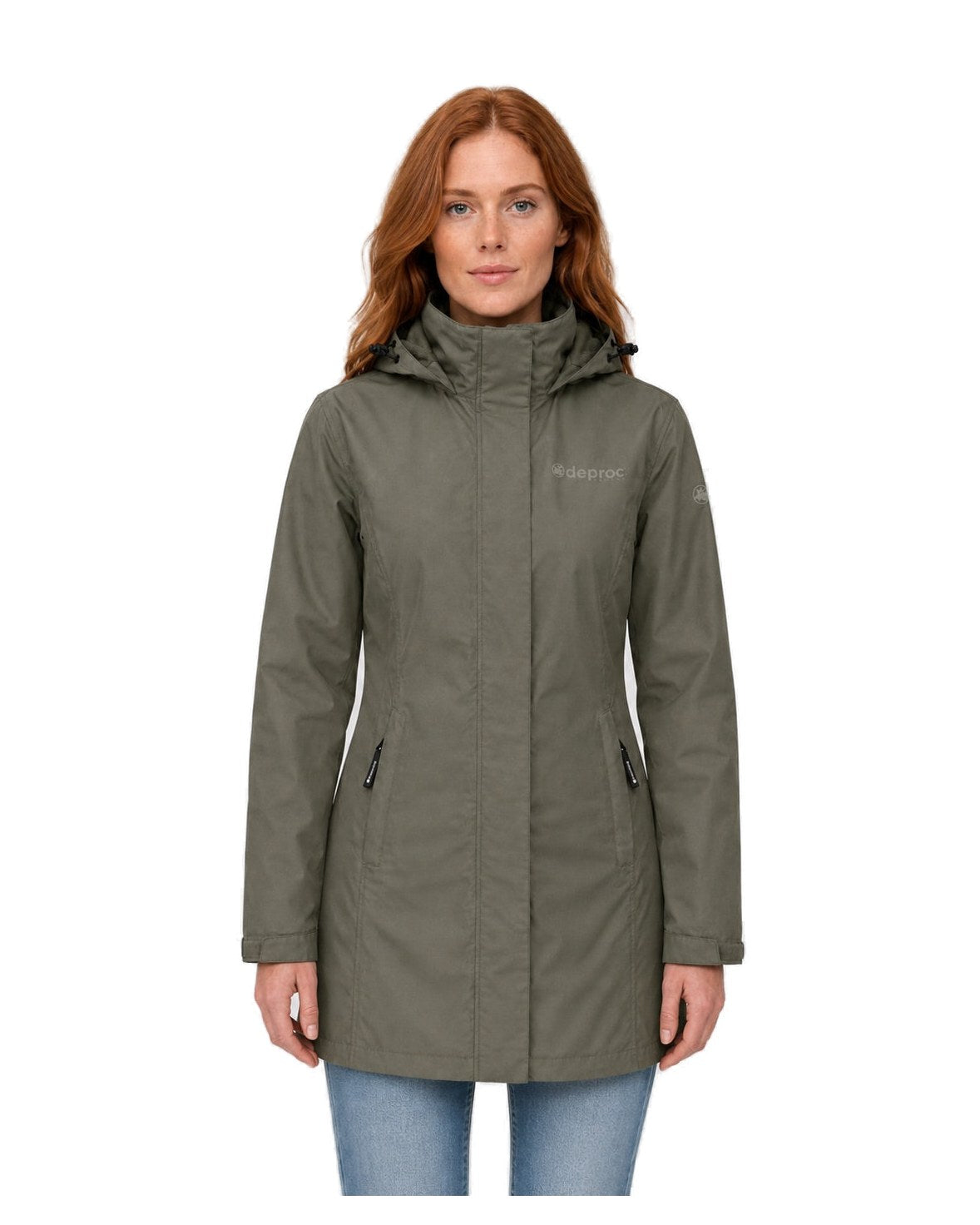 DEPROC Outdoorparka LAVAL LONG WOMEN Olive