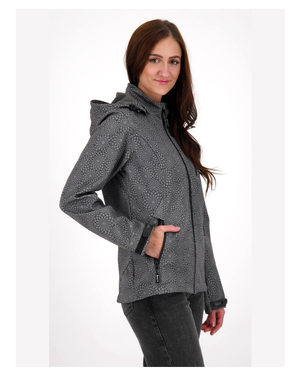 DEPROC Softshelljacke SHELBY XII Black Print