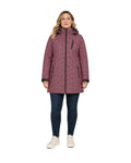 DEPROC Softshellmantel SHELBY X LONG WMN Weinrot