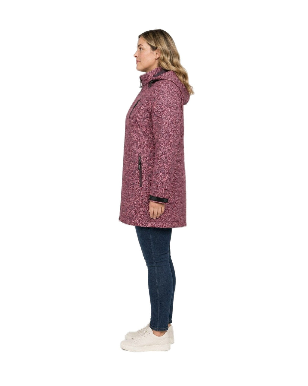 DEPROC Softshellmantel SHELBY X LONG WMN Weinrot