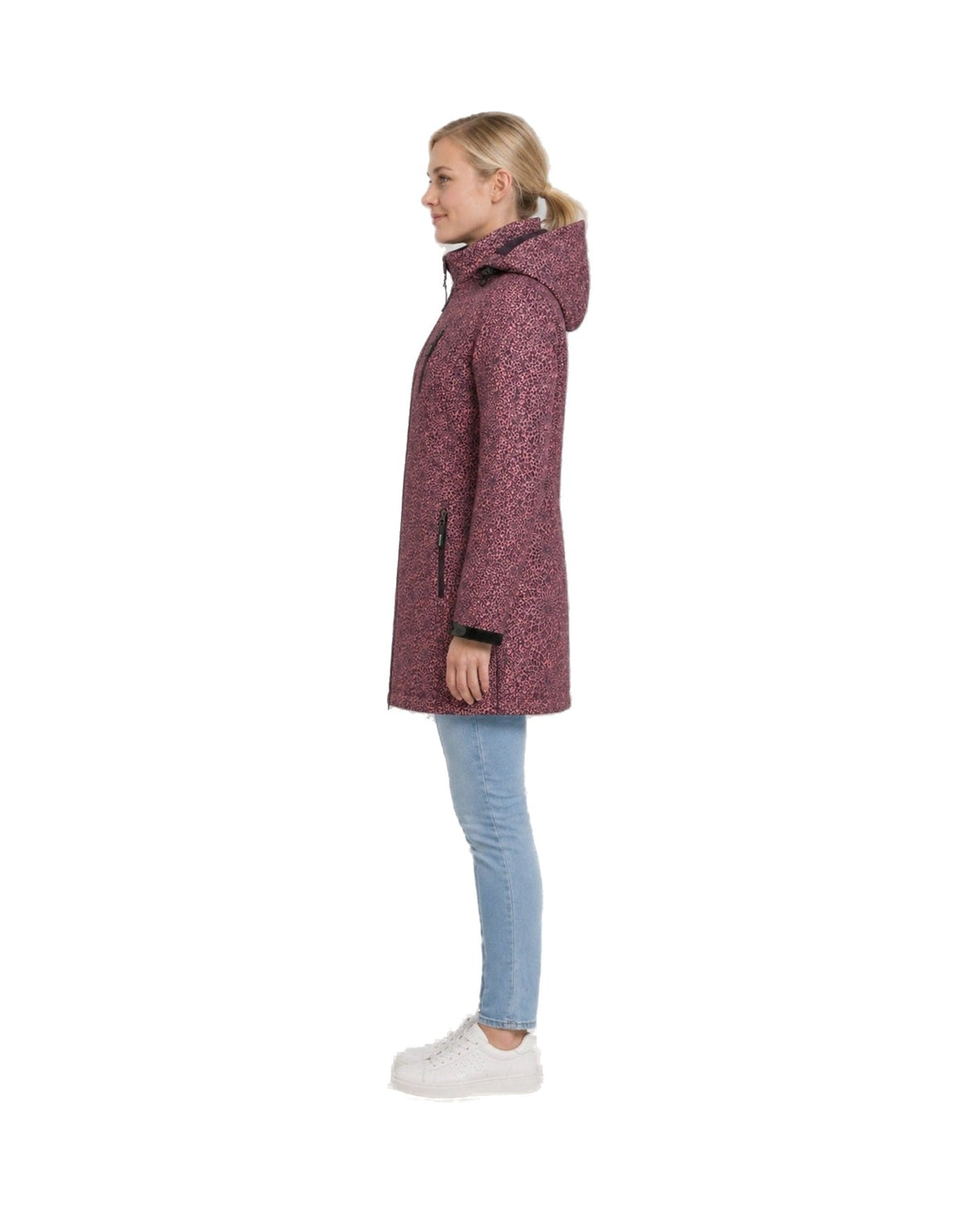 DEPROC Softshellmantel SHELBY X LONG WMN Weinrot
