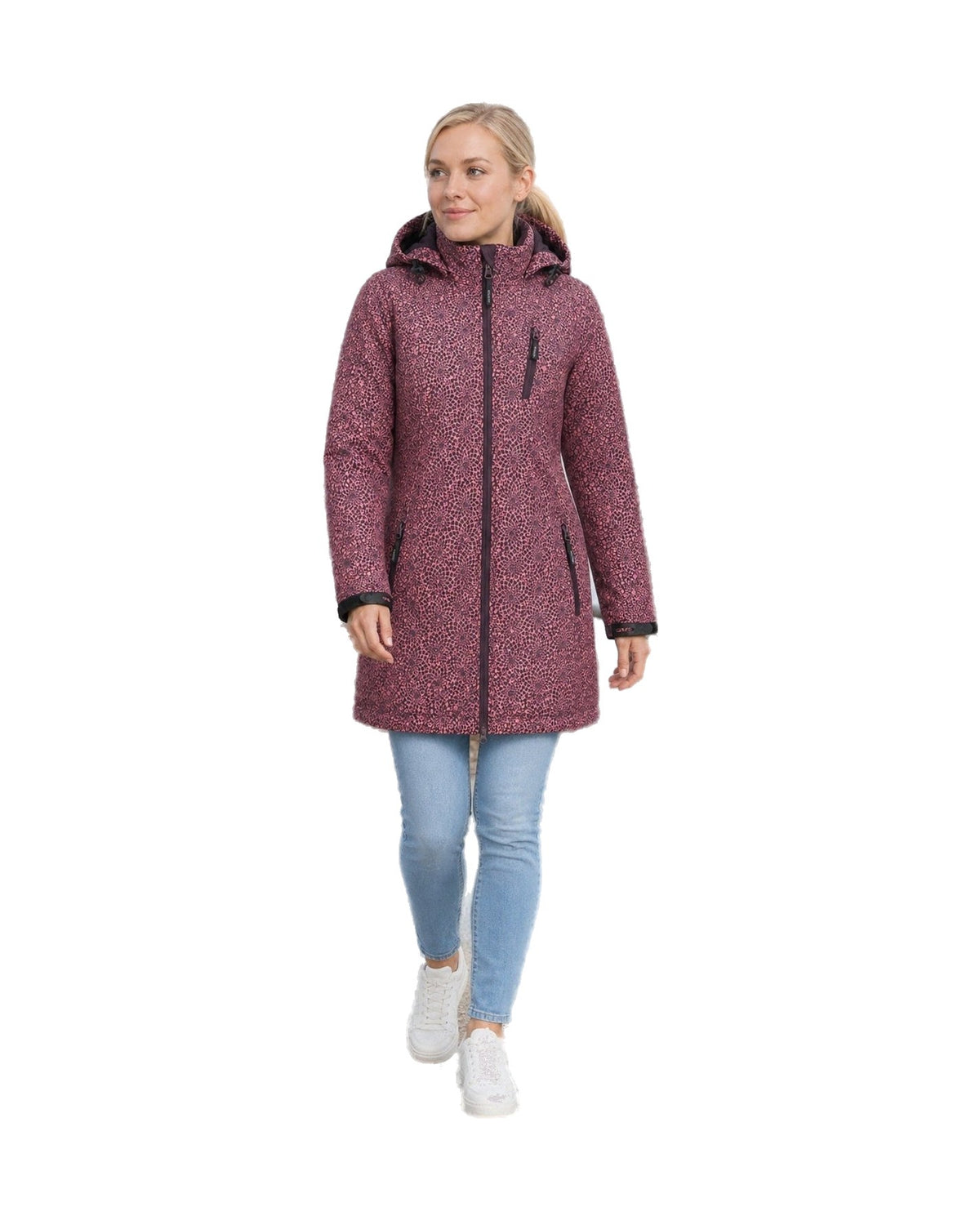 DEPROC Softshellmantel SHELBY X LONG WMN Weinrot