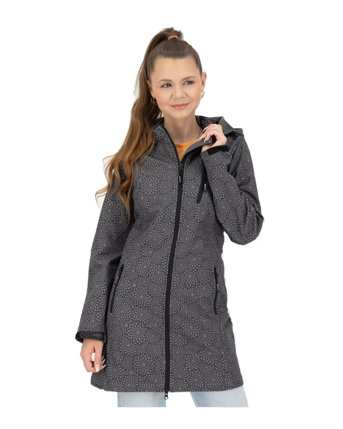 DEPROC Softshellmantel SHELBY X LONG WMN Schwarz