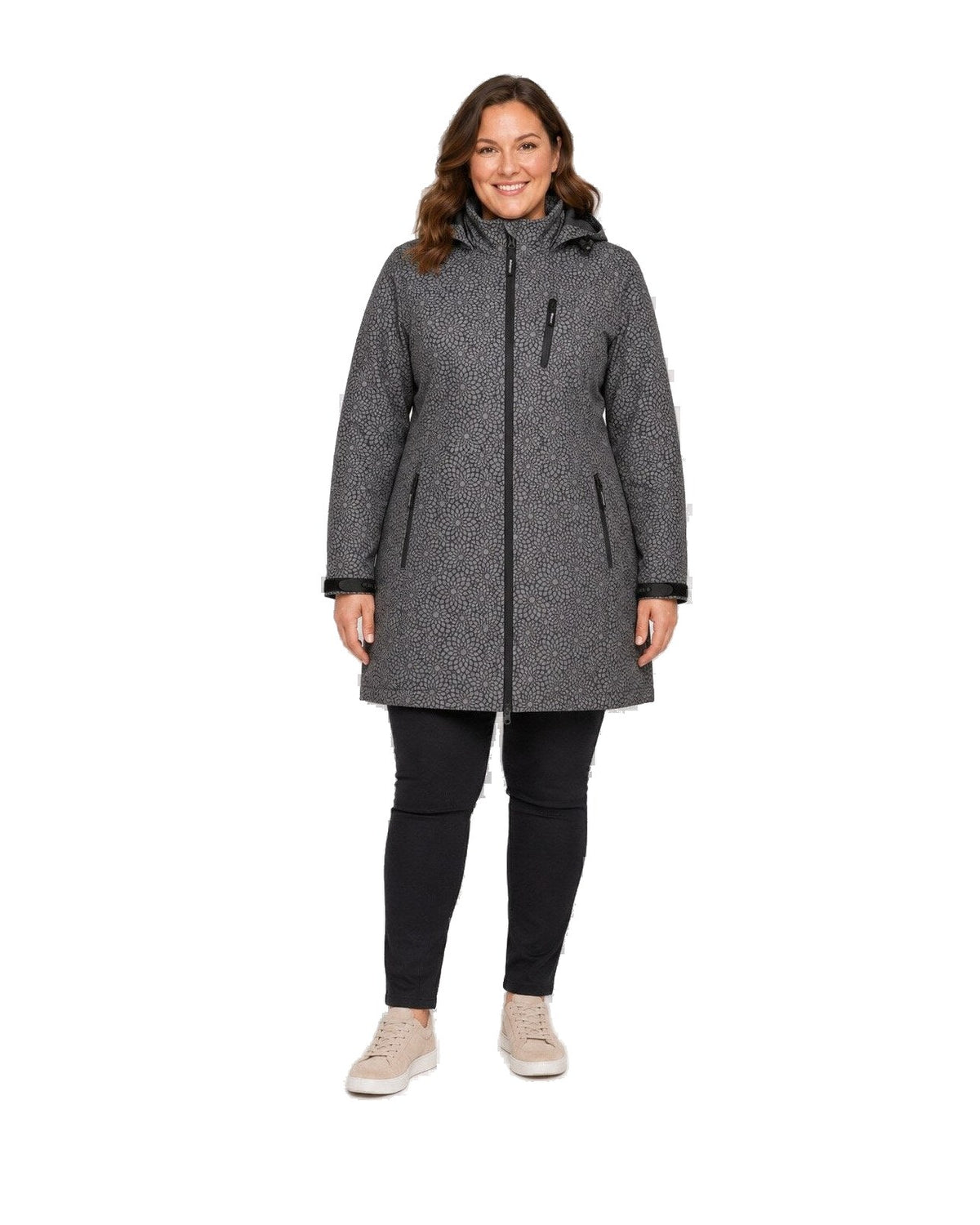 DEPROC Softshellmantel SHELBY X LONG WMN Schwarz