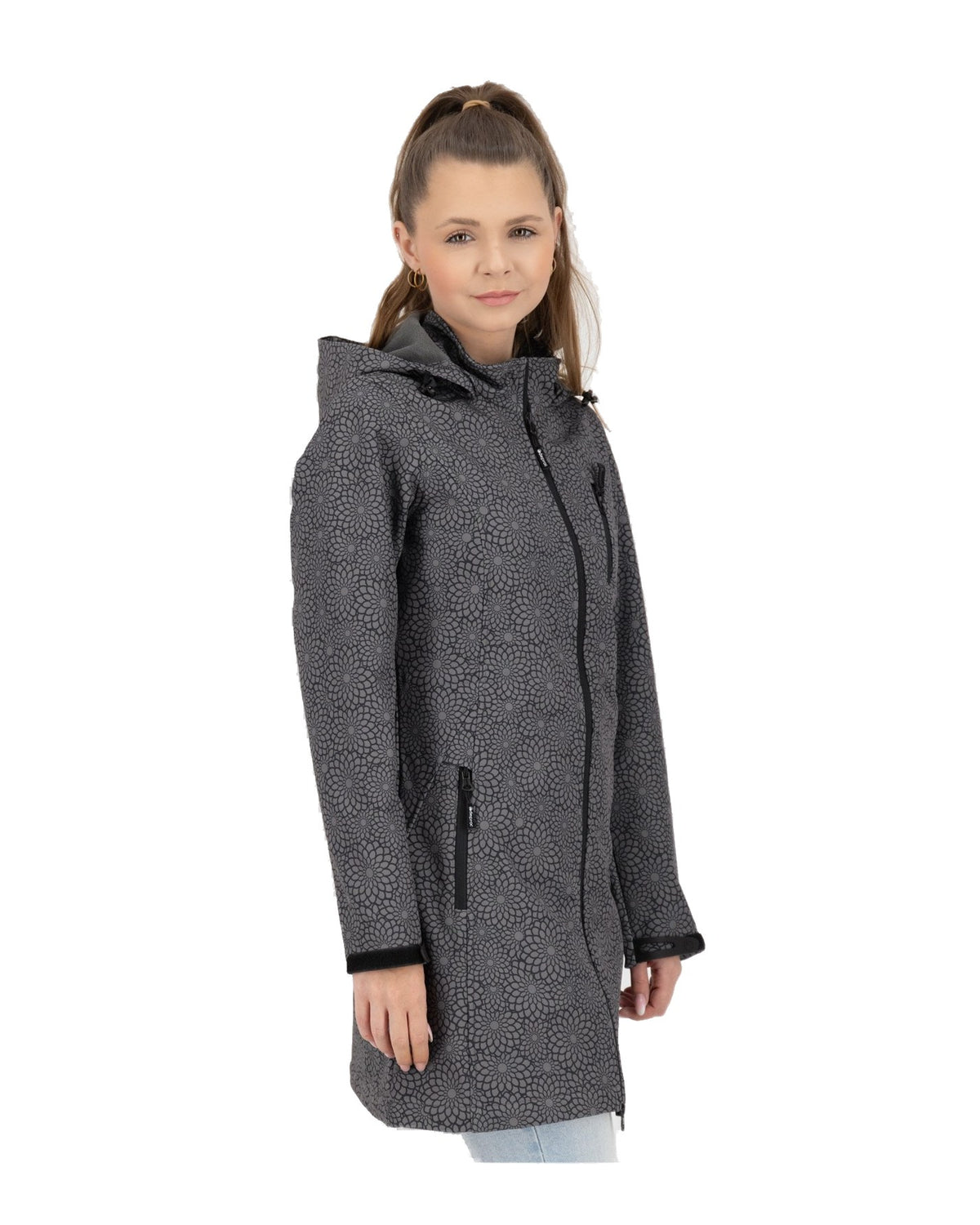 DEPROC Softshellmantel SHELBY X LONG WMN Schwarz