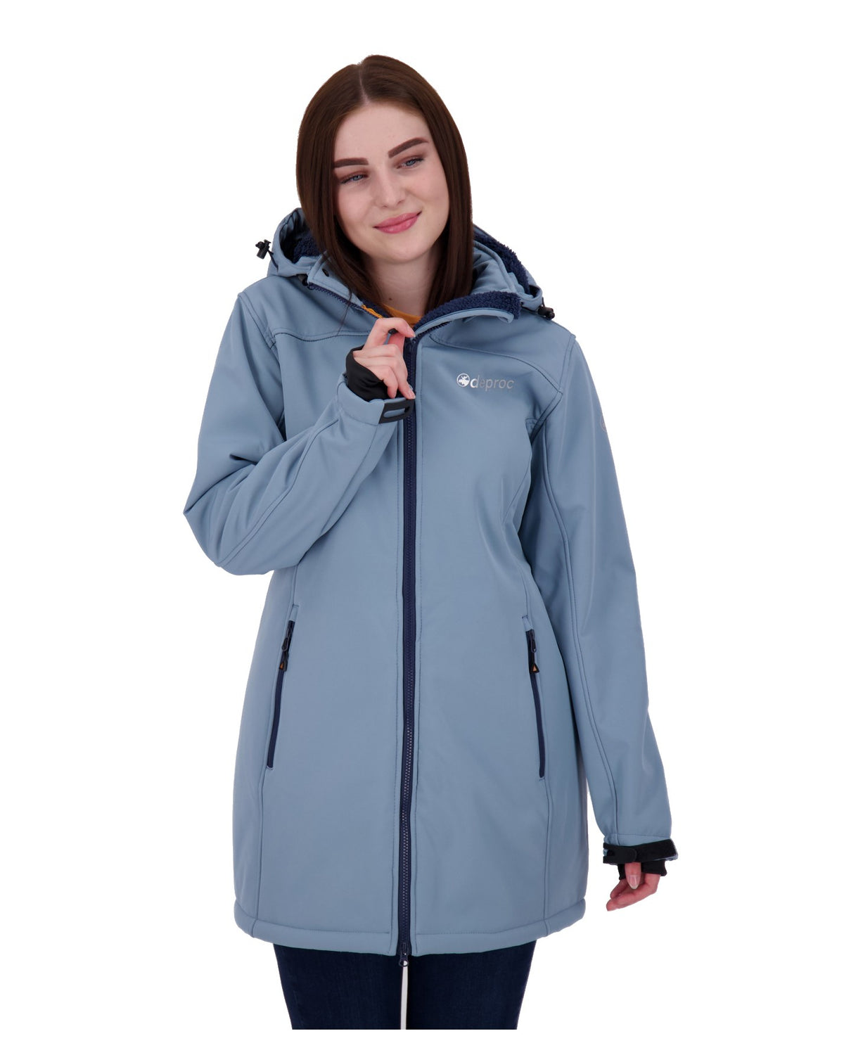 DEPROC Softshellmantel KEELE PEAK Hellblau