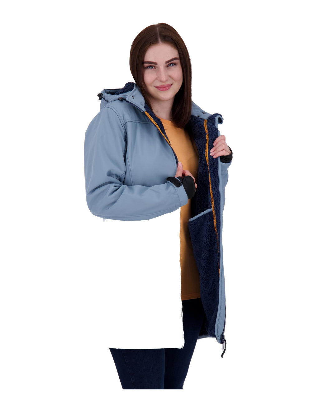 DEPROC Softshellmantel KEELE PEAK Hellblau