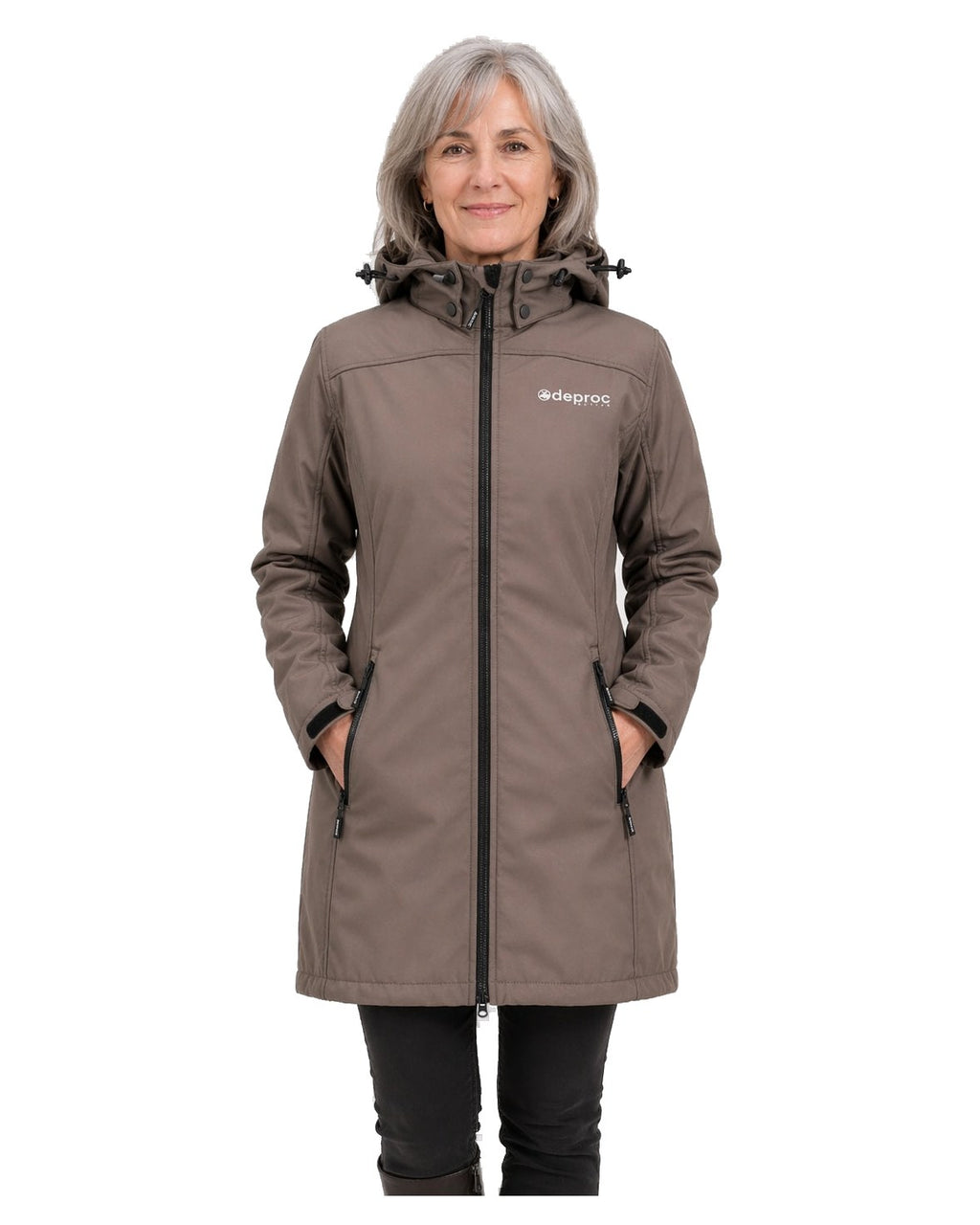 DEPROC Softshellmantel KEELE PEAK Coffeebrown