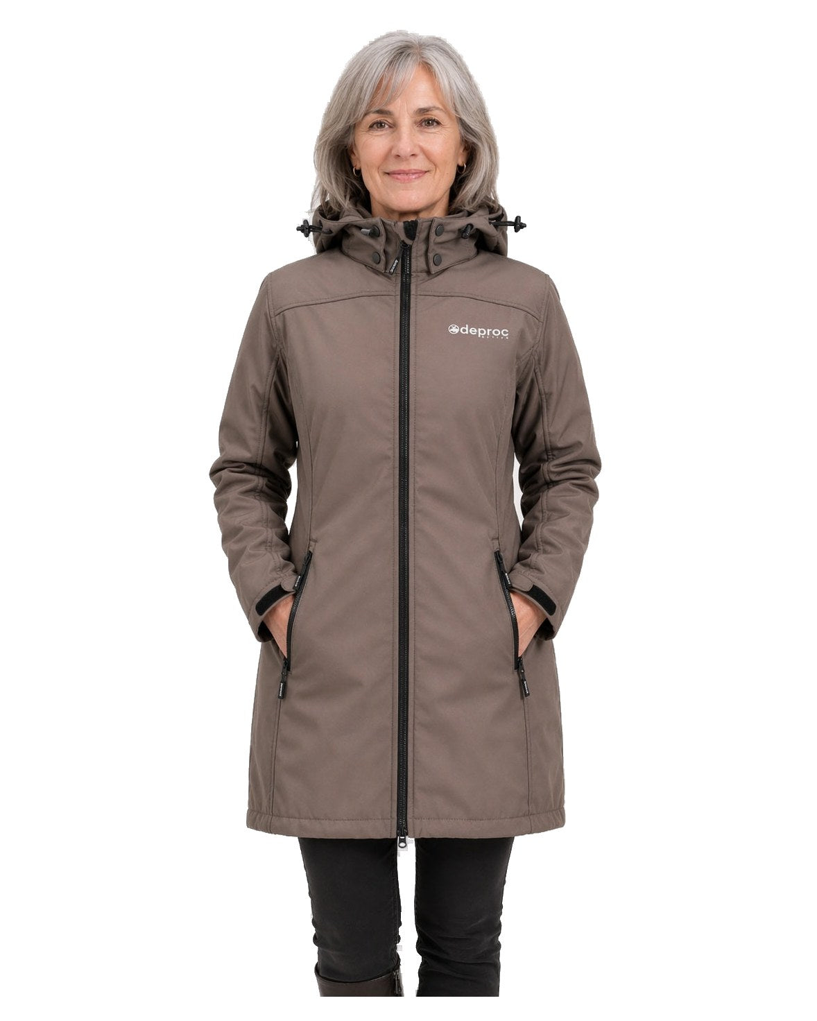 DEPROC Softshellmantel KEELE PEAK Coffeebrown