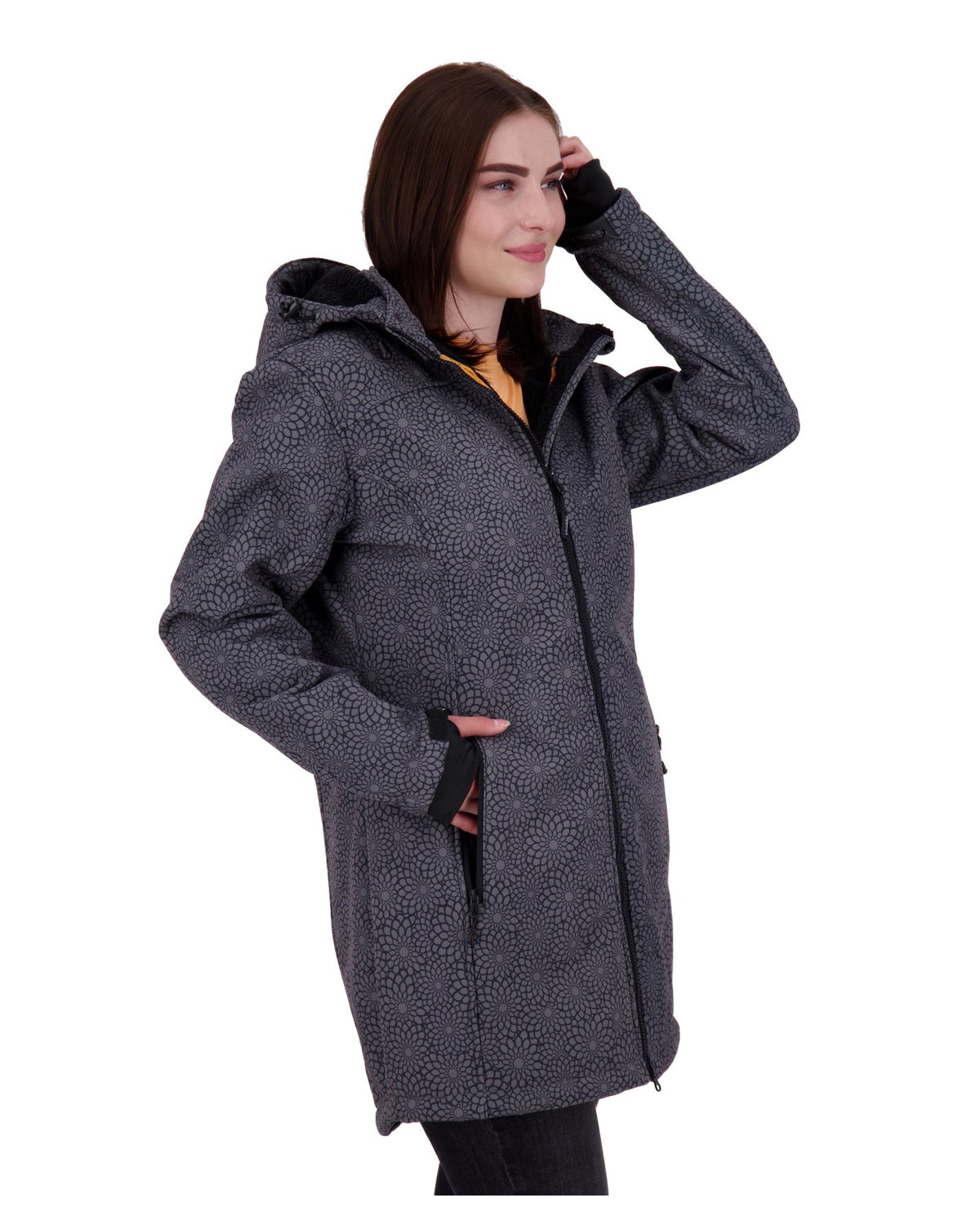 DEPROC Softshellmantel KEELE PEAK Black Print