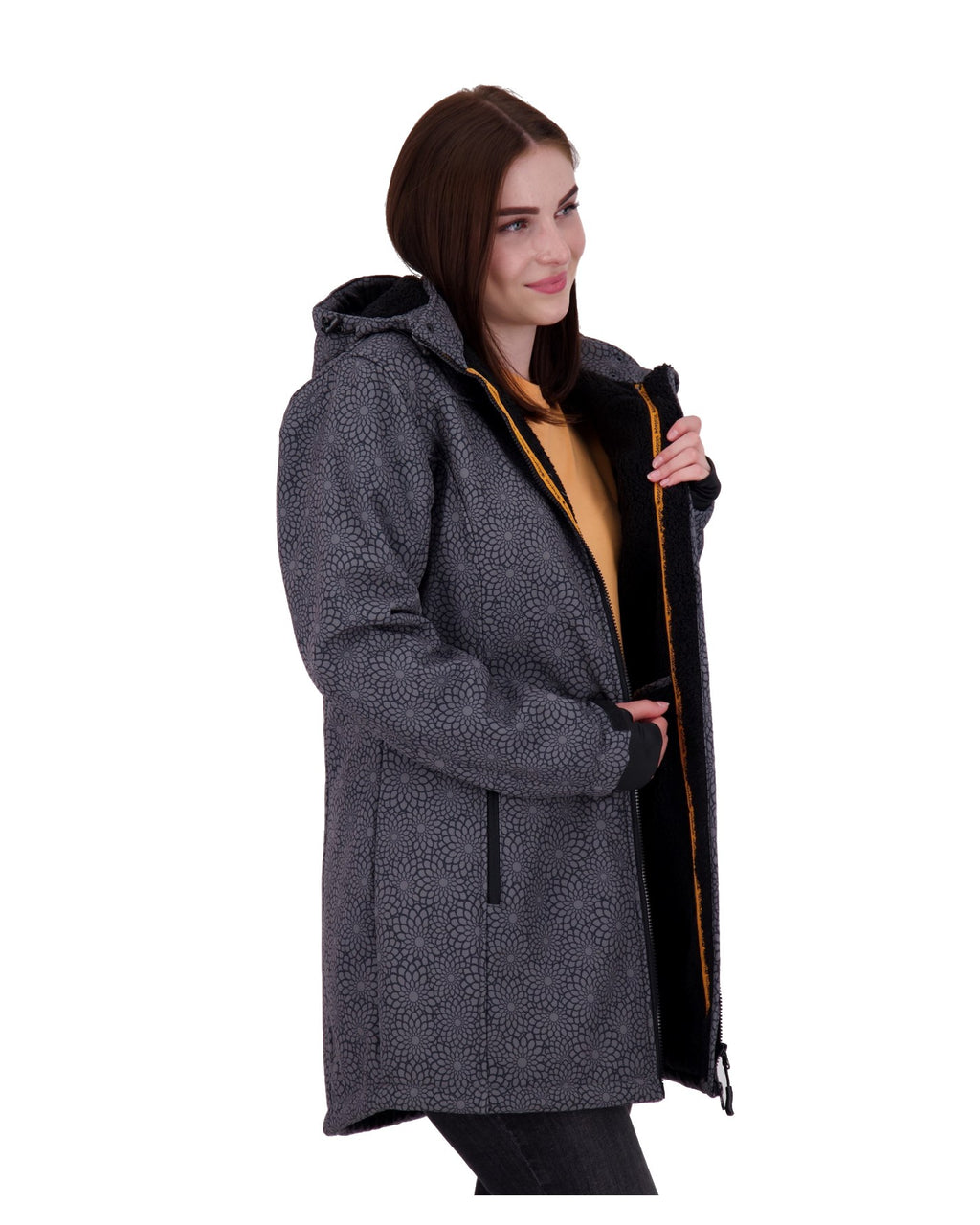 DEPROC Softshellmantel KEELE PEAK Black Print