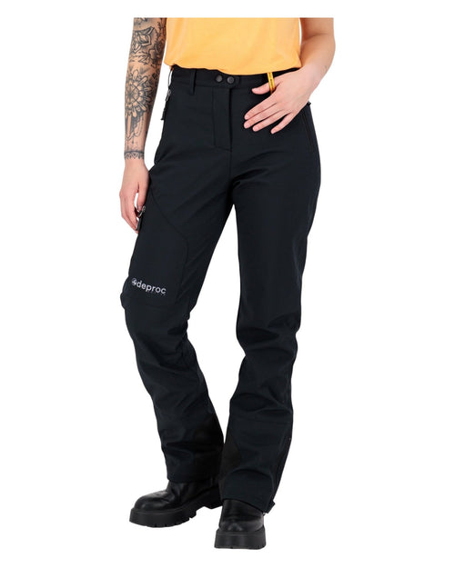 DEPROC Softshellhose Damen mit Schneefang STERLING Lady Schwarz