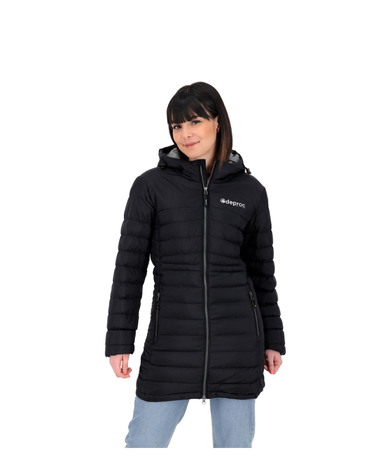 DEPROC Steppmantel GILMOUR WOMEN CLASSIC LONG Anthrazit