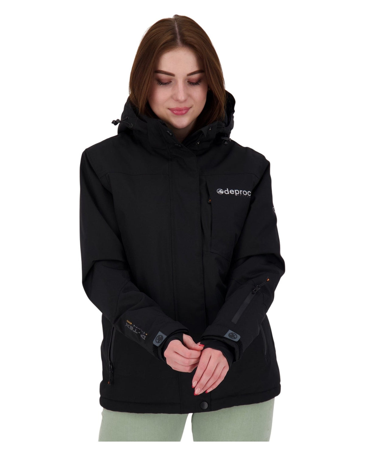 DEPROC Winterjacke MONTREAL LONG WMN Schwarz