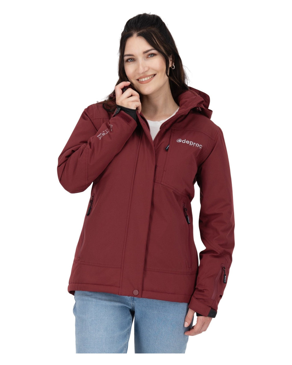 DEPROC Winterjacke MONTREAL LONG WMN Wine