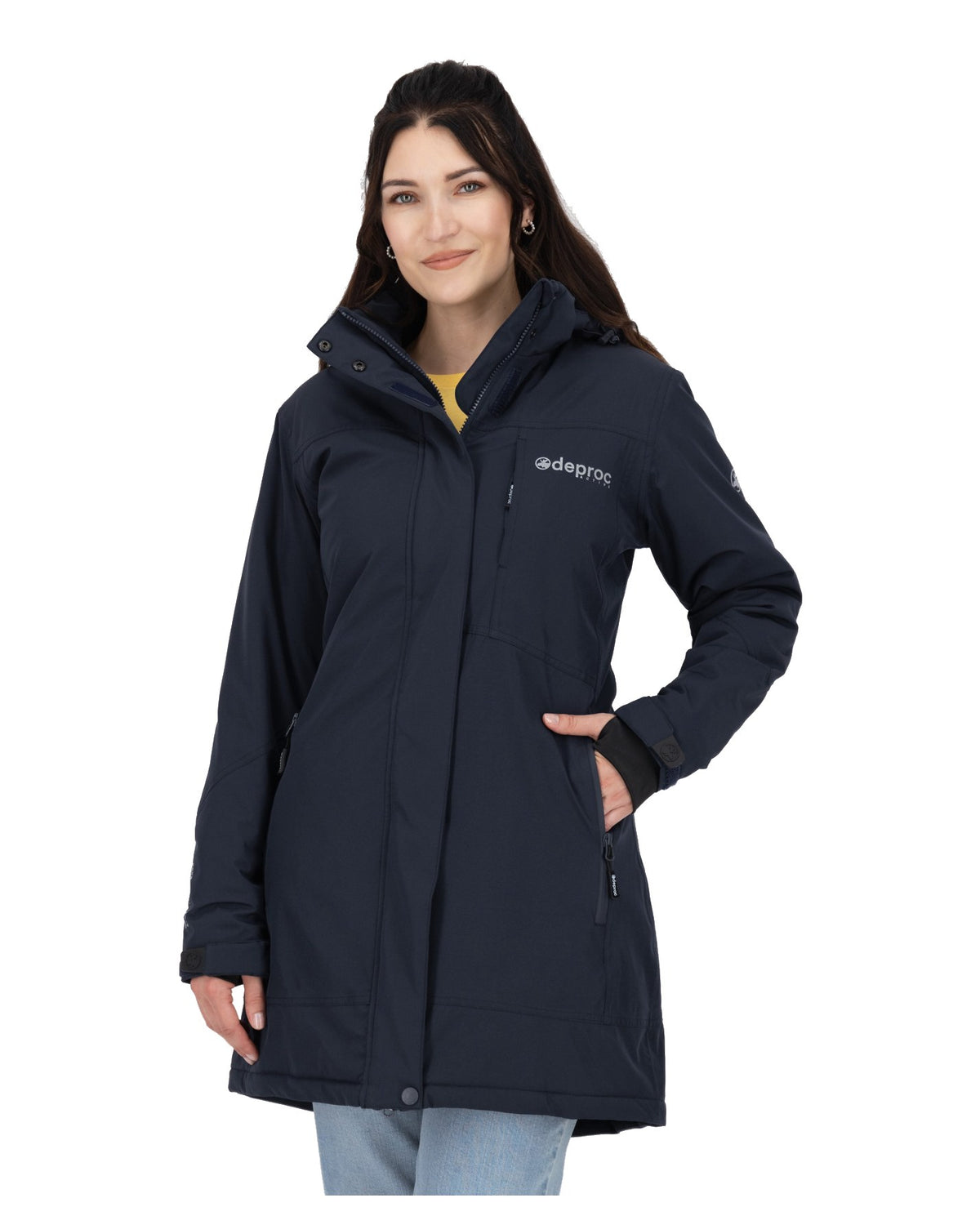 DEPROC Winterjacke MONTREAL LONG WMN Nachtblau