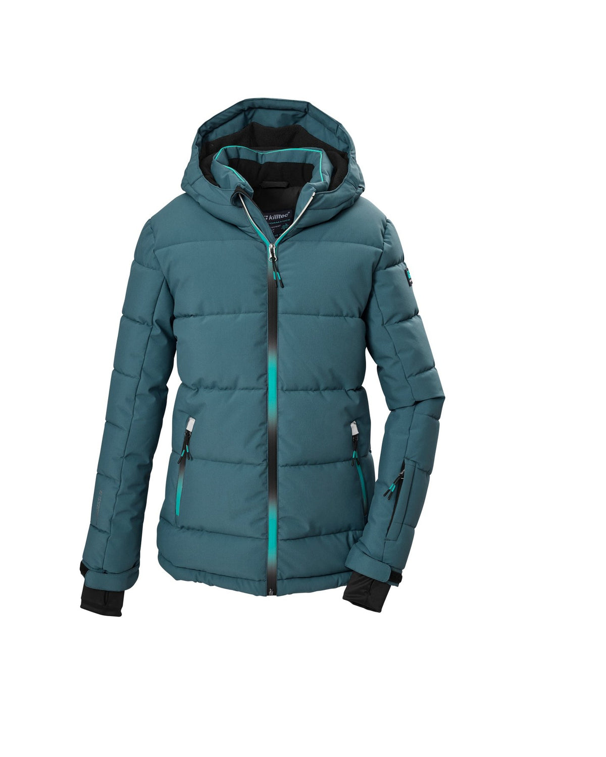 Killtec Mädchen Ski-Steppjacke KSW 186 Blaugrün